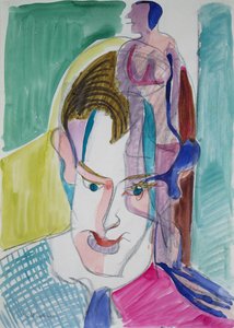 Portrait of a Young Man by Ernst Ludwig Kirchner