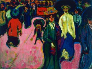 Street, Dresden by Ernst Ludwig Kirchner