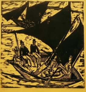 Sailboats near Fehmarn by Ernst Ludwig Kirchner