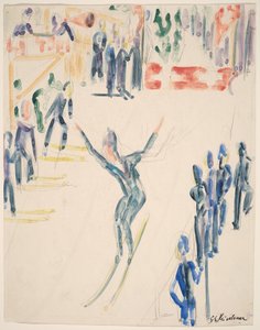 Ski Jumper by Ernst Ludwig Kirchner