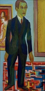 Standing Painter. Self-Portrait