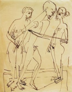 Dance Among the Women by Ernst Ludwig Kirchner
