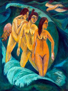 Three Bathers by Ernst Ludwig Kirchner