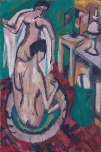 Two Nudes in a Shallow Tub by Ernst Ludwig Kirchner