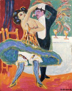 Vaudeville Theater (English Dancing Couple), c.1909 by Ernst Ludwig Kirchner