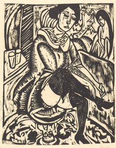 Woman Tying Her Shoe