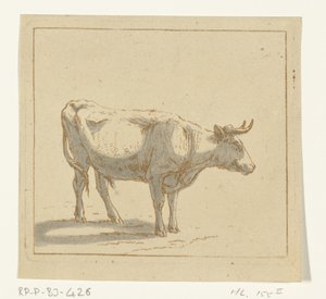 Bull Standing, Facing Right by Ernst Willem Jan Bagelaar