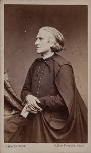 Portrait of the Composer Franz Liszt by Erwin Hanfstaengl