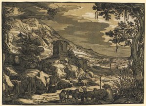 Arcadian Landscape by Esaias van de Velde