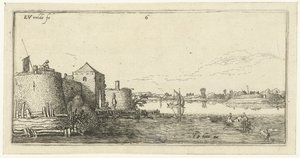 Fort with Defenses of Tholen on the Scheldt (Landscapes) by Esaias van de Velde