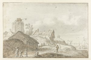 Coastal Village by Esaias van de Velde