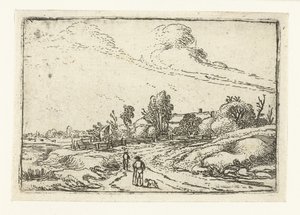 Path Along a Farm by Esaias van de Velde
