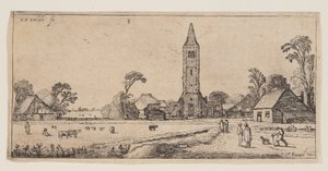 Path at Right Leading to a Village, from Landscapes by Esaias van den Velde I