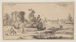 Ruins of a Roman Temple, from Landscapes by Esaias van den Velde I