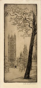 London Scene with Church