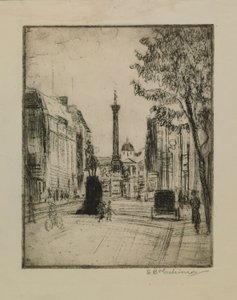 View of Trafalgar Square by Esther Blaikie MacKinnon