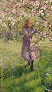 Picking Apple Blossom, 1901 by Ethel Horsfall Ertz