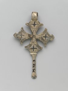 Reverse of a Pendant Cross, Amhara by Ethiopian Ethiopian