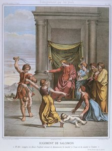 The Judgement of Solomon, Illustration from a Catechism