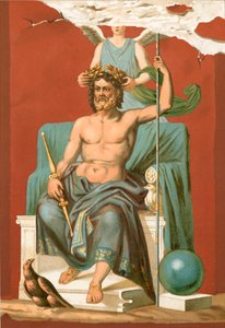 Zeus crowned by Victory by Etienne Antoine Eugene Ronjat
