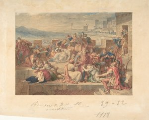 Priam and his Family Mourning the Death of Hector
