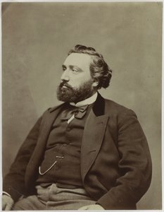 Portrait of Léon Gambetta (1838-1882), politician by Etienne Carjat