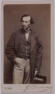 Portrait of Jules Chaumont (-1866), (actor) by Etienne Carjat
