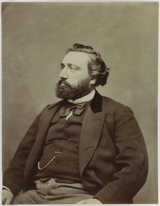 Portrait of the Prime Minister of France Léon Gambetta 1838-1882