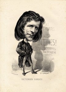 Flying leaf - Illustration by Etienne Carjat: Literature - Victorian Sardou