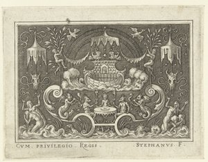 The Flood Wall Decorations with Scenes from the Old Testament in a Grotesque Frame (series title)