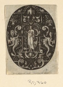 Juno, from the series Grotesques on Black Ground, Divinities and Allegories
