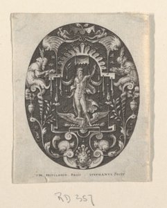 Jupiter, from Grotesques on Black Ground, Divinities and Allegories by Etienne Delaune