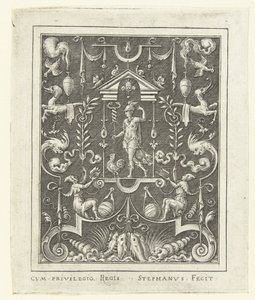 Mercury (Flat Decorations with God Figures in a Grotesque Frame) by Etienne Delaune