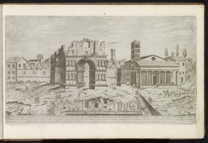 Arch of Janus in Rome by Etienne Duperac