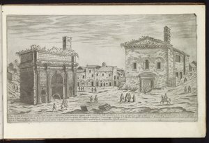 Arch of Septimius Severus in Rome by Etienne Duperac