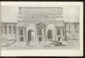 Porta Maggiore in Rome by Etienne Duperac