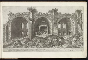 Ruins of the Basilica of Maxentius in Rome (Buildings from antiquity) by Etienne Duperac
