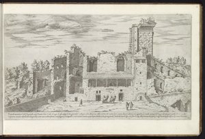 Ruins on the Quirinal in Rome by Etienne Duperac