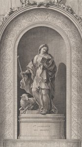The Chapel of the Enfants-Trouvés in Paris: Sainte Geneviève des Ardents, 1757 by Etienne Fessard
