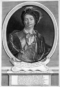 Bernard Le Bovier de Fontenelle, French author by Etienne Jehandier (after) Desrochers