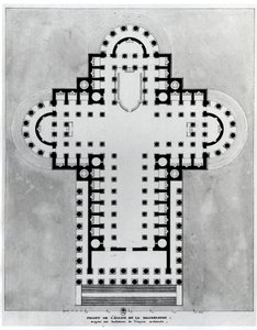 Project for the Church of the Madeleine. Drawing. Architecture by Etienne Louis Boullee
