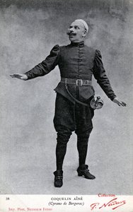 Constant Coquelin aka as Coquelin aîné in the costume of Cyrano de Bergerac (b/w photo) by Etienne Neurdein