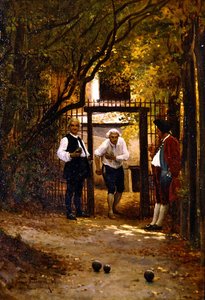 Playing Boules by Etienne Prosper Berne Bellecour