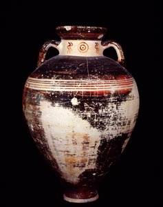 Etruscan civilization: attic amphora of type SOS, from Cerveteri, necropolis of Monte Abatone, Italy - 675-625 BC