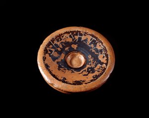 Etruscan civilization: terracotta cutting fragment dedicated to the goddess Demeter 550-530 BC - From Gravisca, Italy by Etruscan