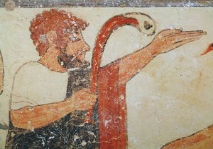 Head of the augur, from the Tomb of the Augurs, c.530-20 BC
