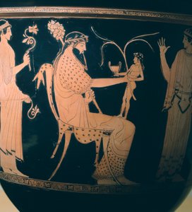 Krater (large vase) by the Altamura Painter (detail) by Etruscan