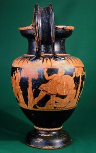 Volute Krater by the Painter of Mainz, Depicting a Struggle Between a Warrior and an Amazon by Etruscan