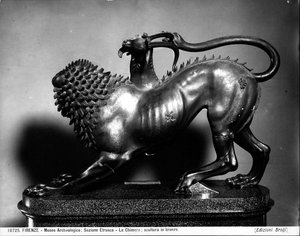 The Wounded Chimera of Bellerophon by Etruscan Etruscan