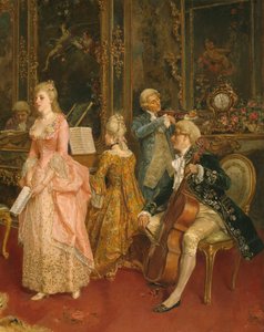 Concert at the Time of Mozart (detail) by Ettore Simonetti